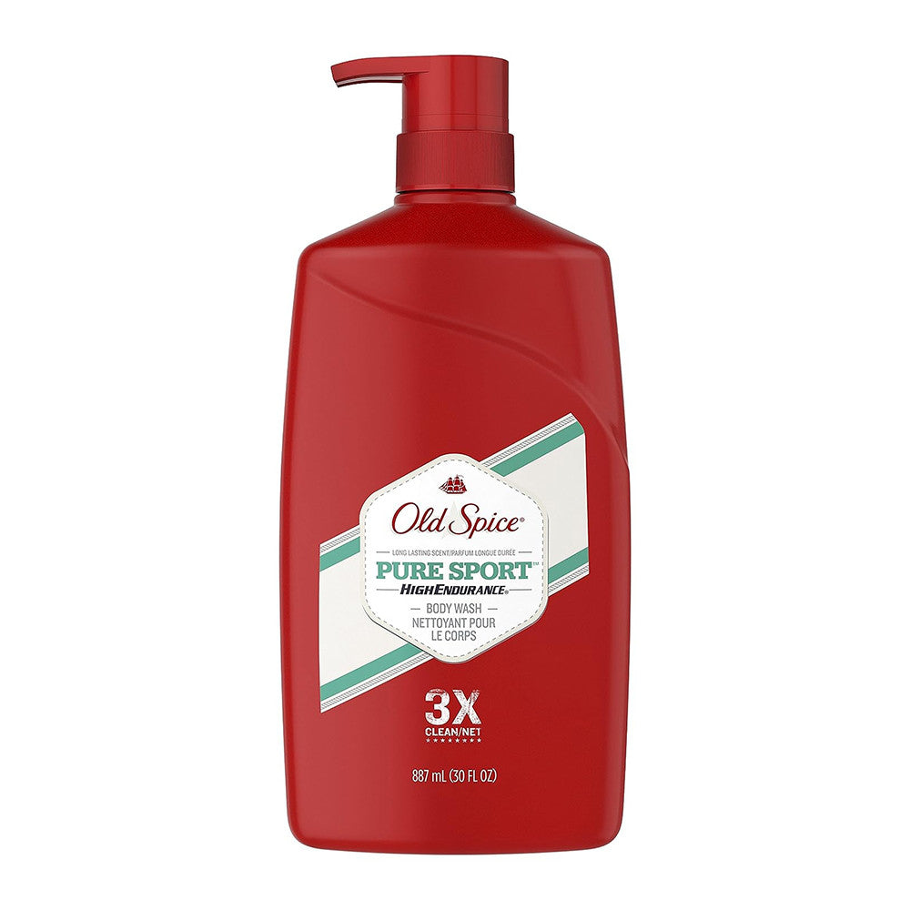 Old Spice Pure Sport High Endurance Scent Body Wash for Men, 30 Oz